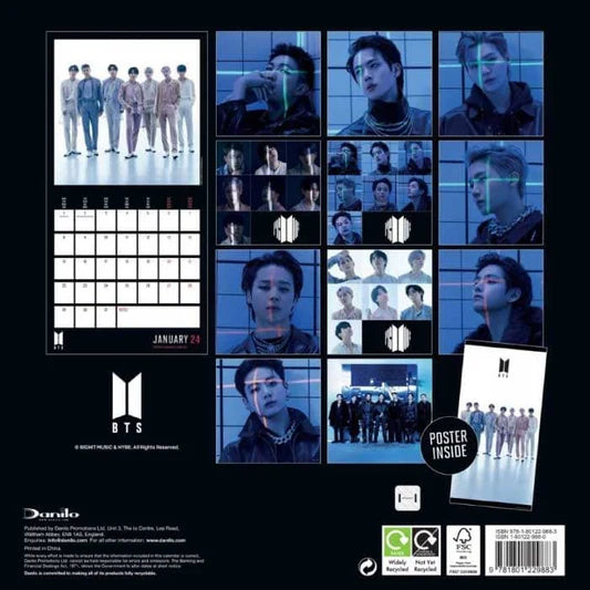 bts - official bts 2024 square calendar