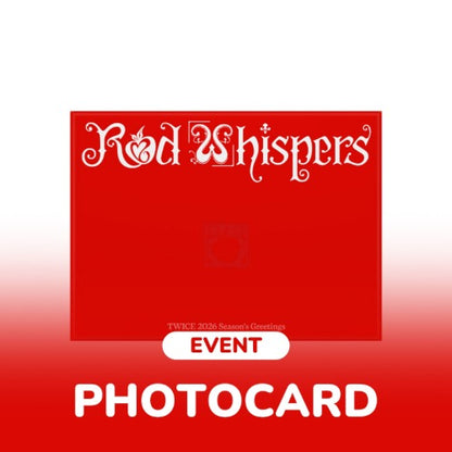 [jyp fans shop] twice - 2026 season's greetings [red whispers]