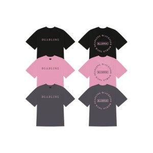 blackpink - [deadline tour] round logo t-shirt