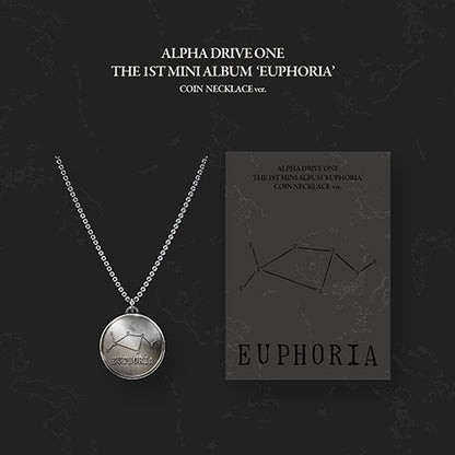 alpha drive one - the 1st mini album [euphoria] coin necklace ver.