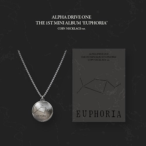alpha drive one - the 1st mini album [euphoria] coin necklace ver.