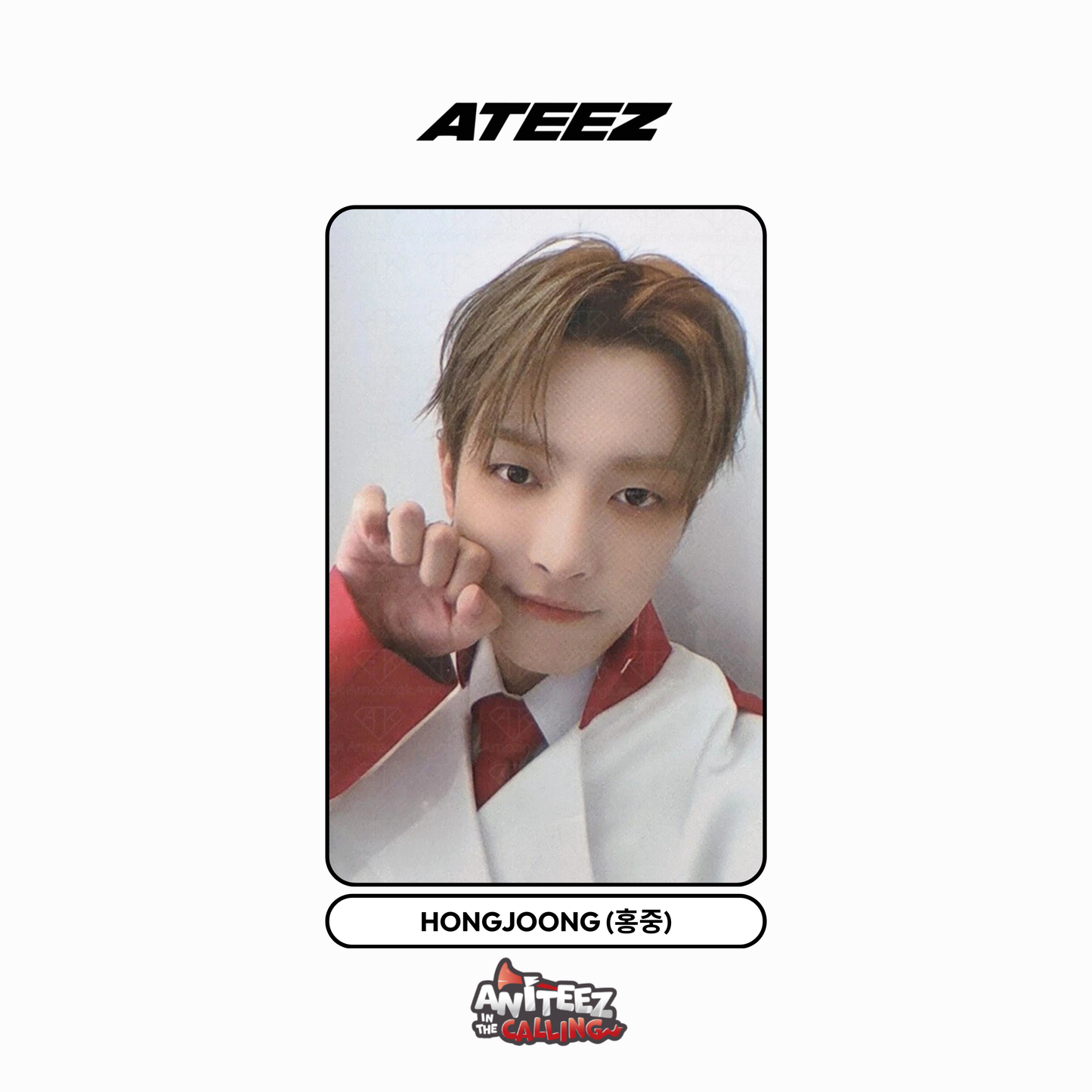 [aniteez in the calling] ateez - [pop-up 100.000₩ benefit] merch photocard