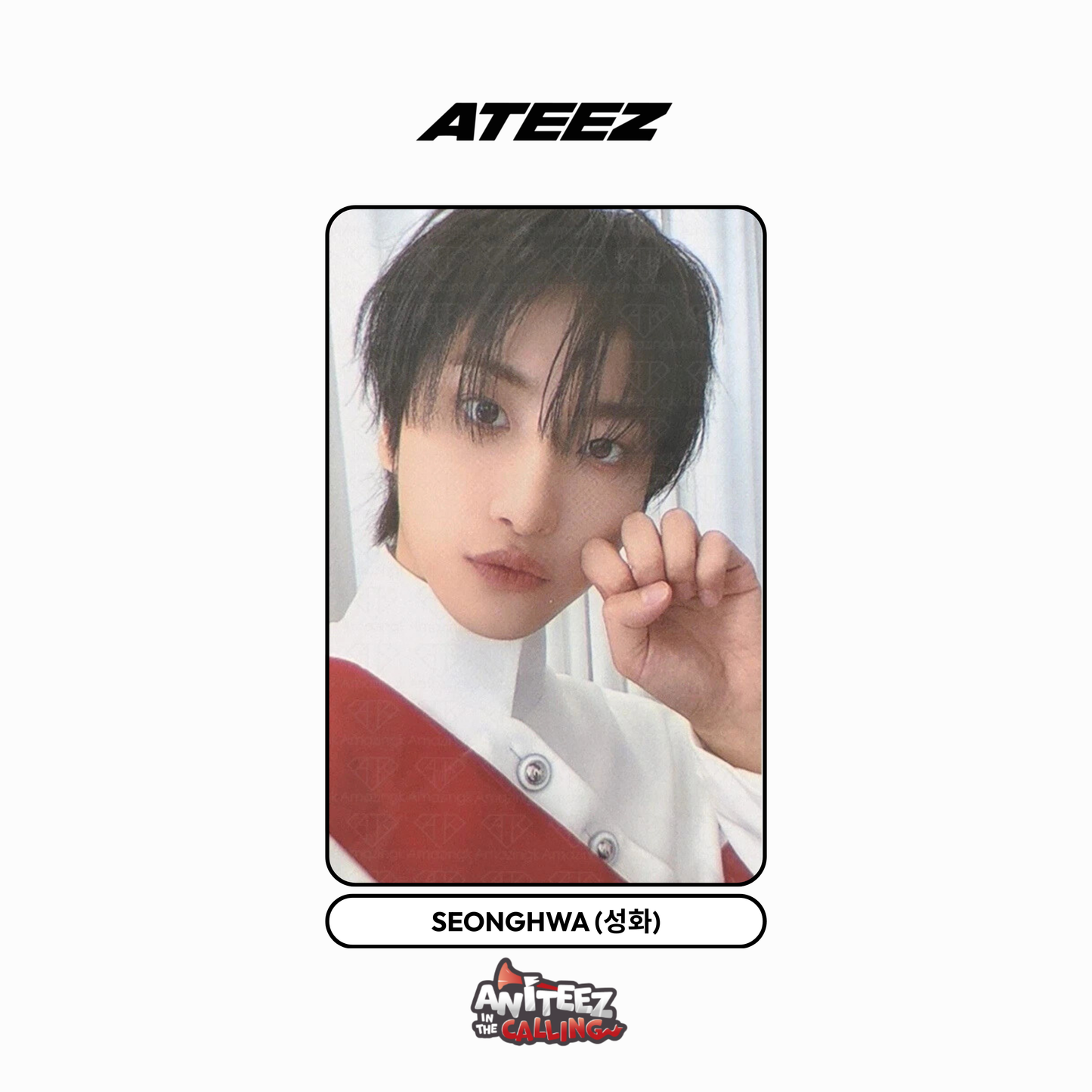 [aniteez in the calling] ateez - [pop-up 100.000₩ benefit] merch photocard
