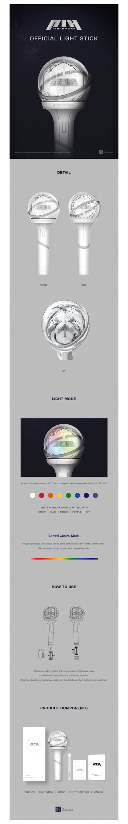 p1harmony - official lightstick