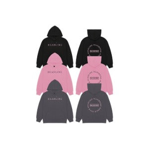 blackpink - [deadline tour] round logo hoodie