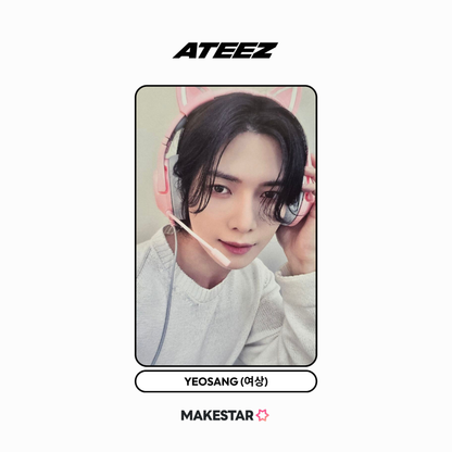 [makestar] ateez - [golden hour : part. 3 us/mexico lucky draw pink cat ver.] photocard