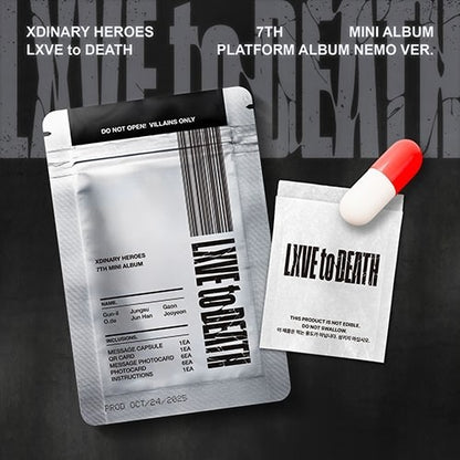 xdinary heroes - 7th mini album [lxve to death] platform album nemo ver.