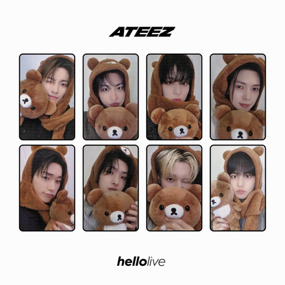 [hellolive] ateez - [golden hour : part. 3 fansign 2.0 rilakkuma ver.] pob photocard