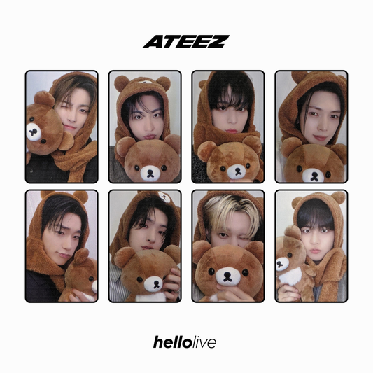 [hellolive] ateez - [golden hour : part. 3 fansign 2.0 rilakkuma ver.] pob photocard