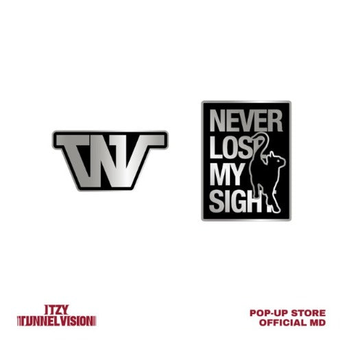 itzy - [tunnel vision] metal badge set