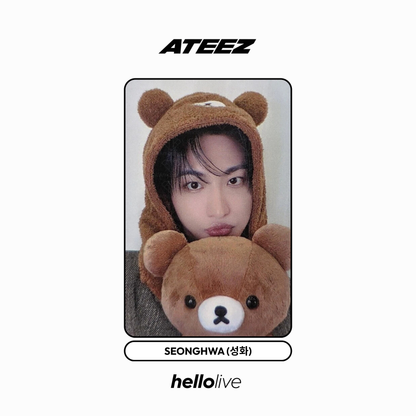 [hellolive] ateez - [golden hour : part. 3 fansign 2.0 rilakkuma ver.] pob photocard