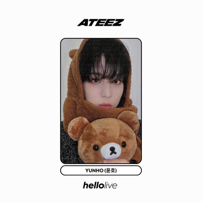 [hellolive] ateez - [golden hour : part. 3 fansign 2.0 rilakkuma ver.] pob photocard