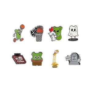 enhypen - [by enhypen] heeseung evan's cactus and cat badge collection