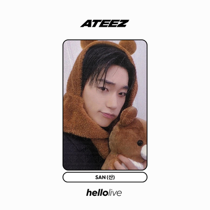 [hellolive] ateez - [golden hour : part. 3 fansign 2.0 rilakkuma ver.] pob photocard