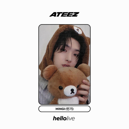 [hellolive] ateez - [golden hour : part. 3 fansign 2.0 rilakkuma ver.] pob photocard
