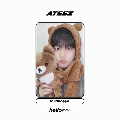 [hellolive] ateez - [golden hour : part. 3 fansign 2.0 rilakkuma ver.] pob photocard
