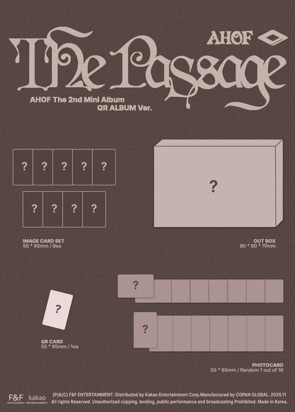 ahof - 2nd mini album [the passage] qr album ver.