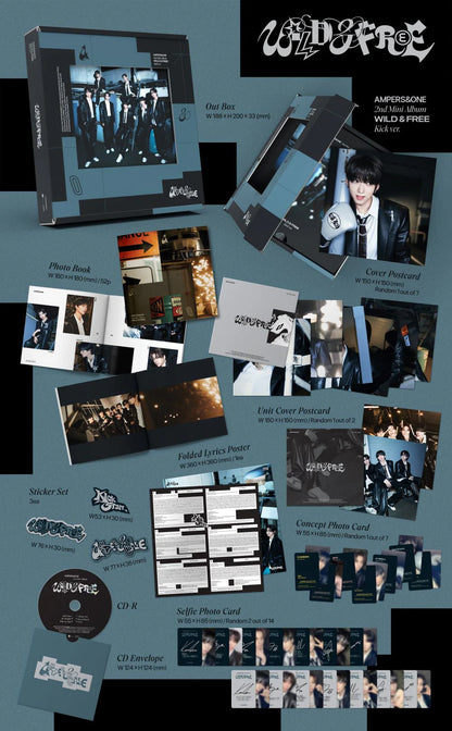 ampers&one - 2nd mini album [wild & free] kick ver.