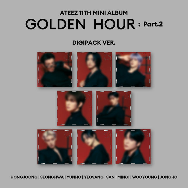 ateez - 11th mini album [golden hour : part. 2] digipack ver.