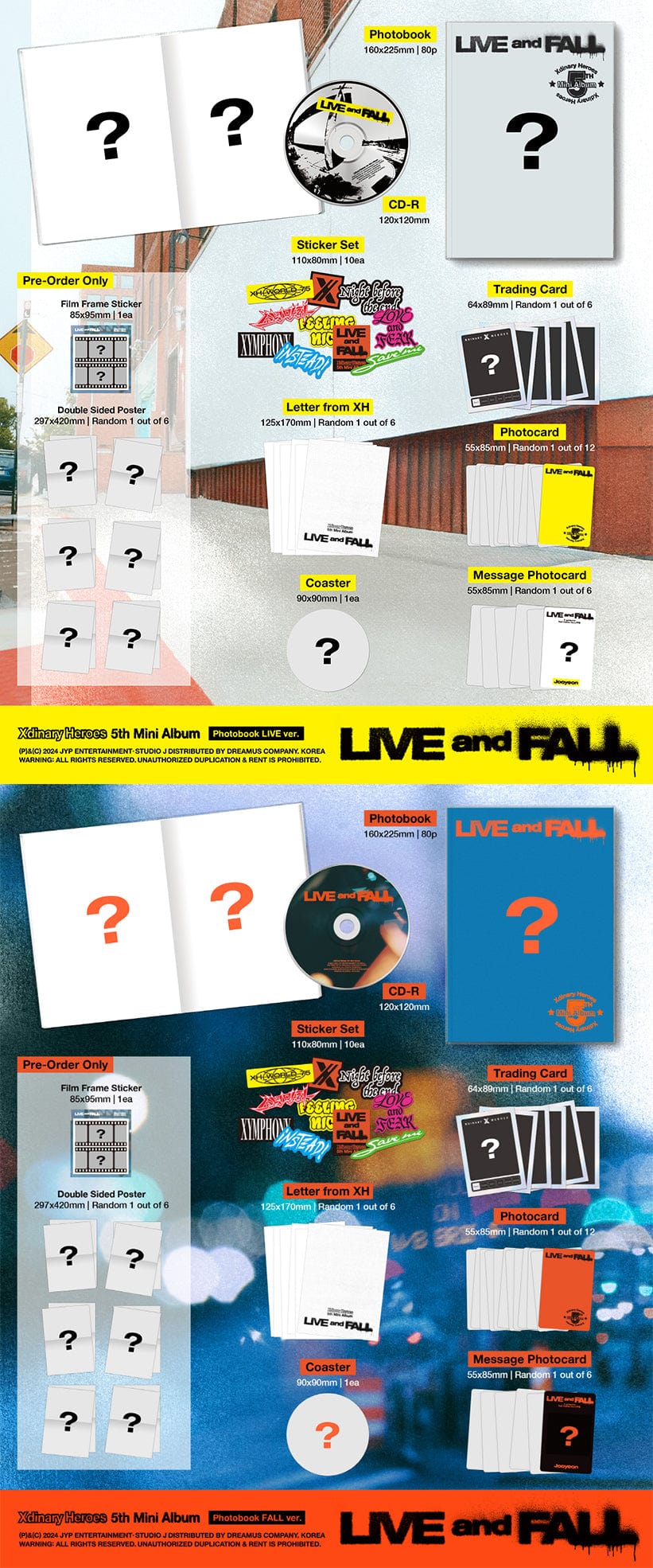xdinary-heroes - 5th mini album [live and fall] photobook ver.