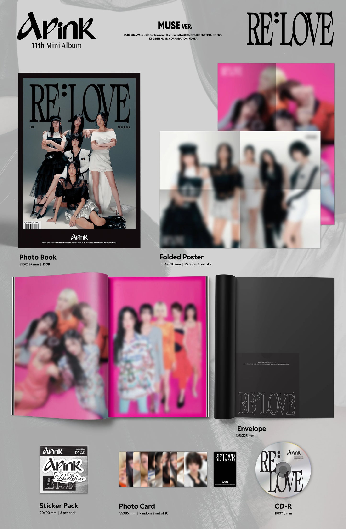 apink - 11th mini album [re : love] muse ver.