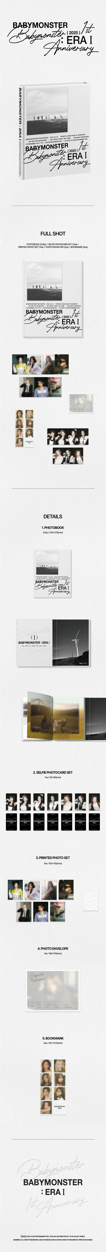 babymonster - babymonster 1st anniversary photobook [babymonster : era i]
