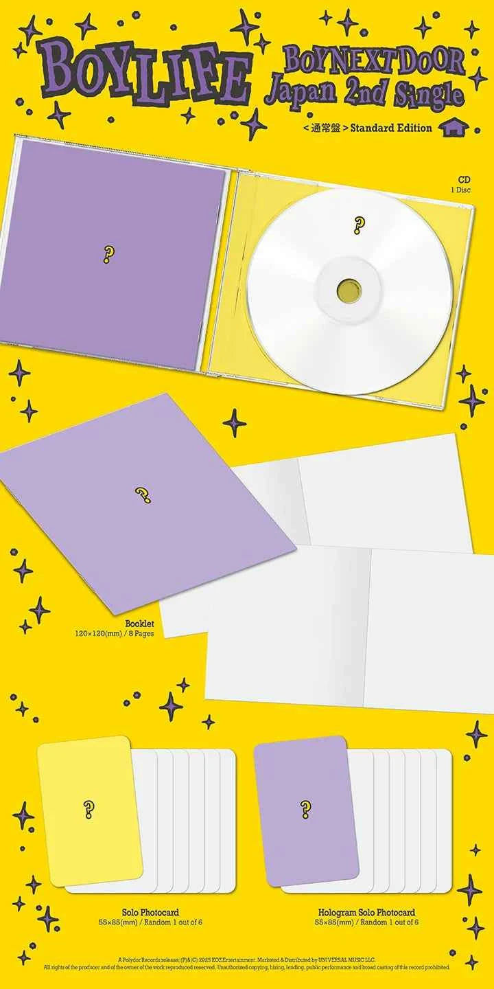 boynextdoor - japan 2nd single album [boylife] standard edition