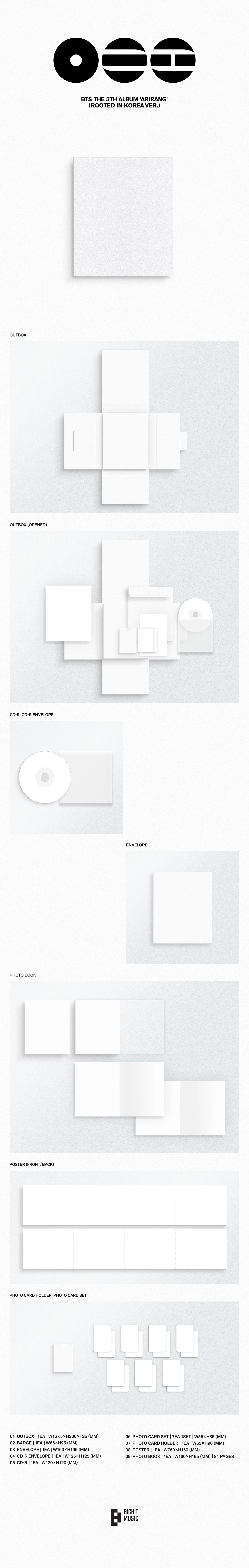 [pob] bts - [arirang 5th full album] standard ver.