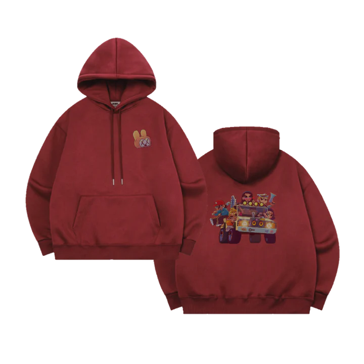 allday project - [1st ep] official md cartoon hoodie set