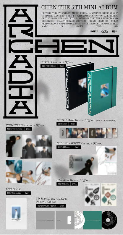 chen - 5th mini album [arcadia] standard ver.