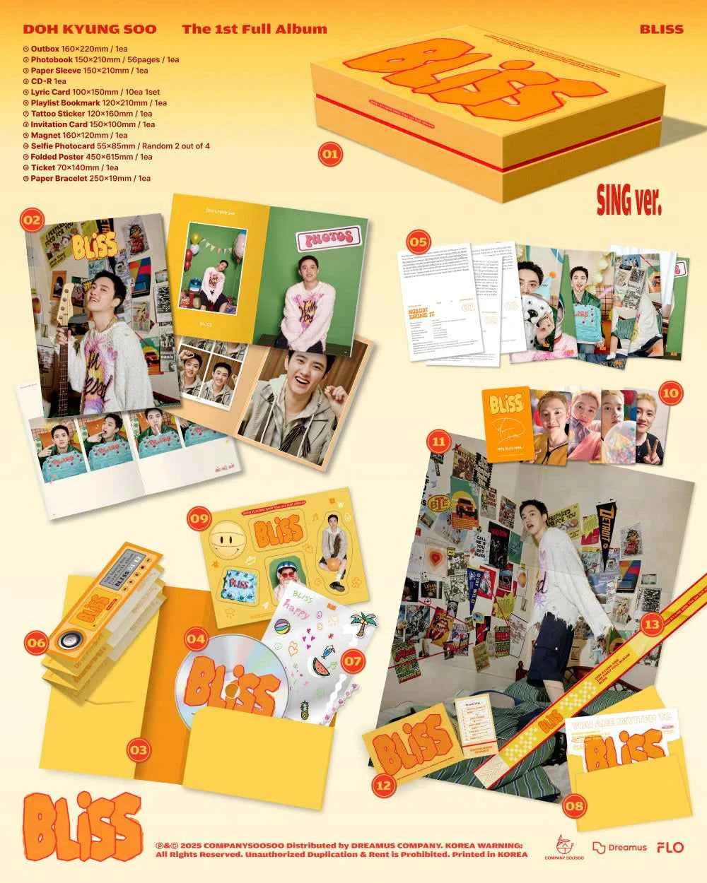 d.o. - 1st full album [bliss] sing ver.