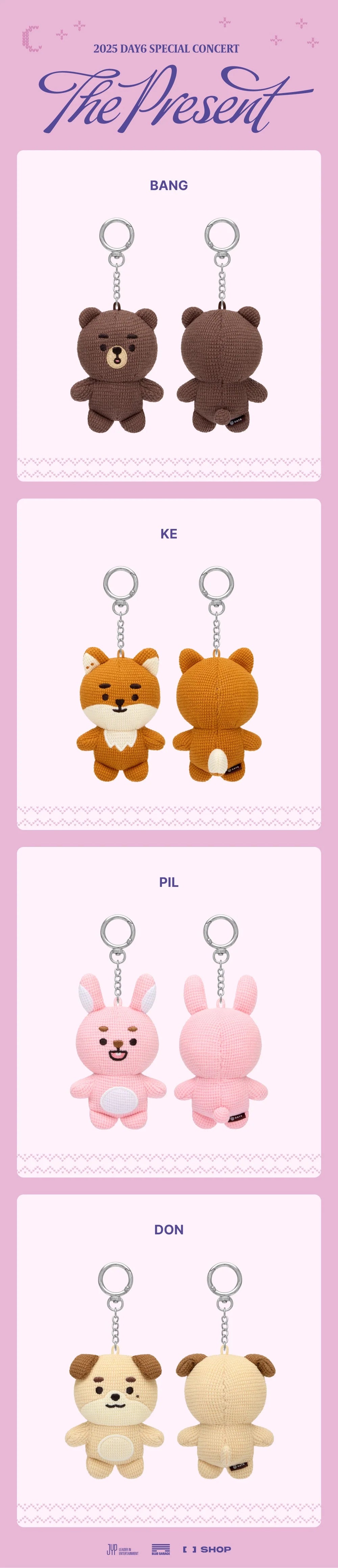 day6 - [the present 2025 special concert] official md denimalz plush knit ver.