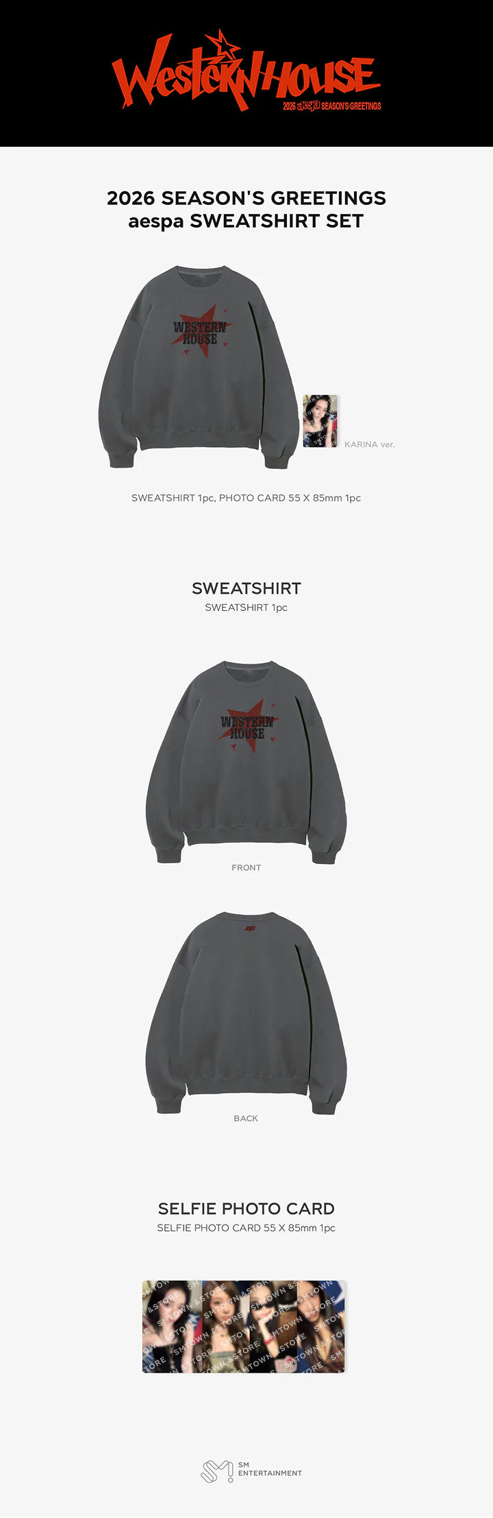 aespa - [2026 season's greetings] official md sweatshirt set