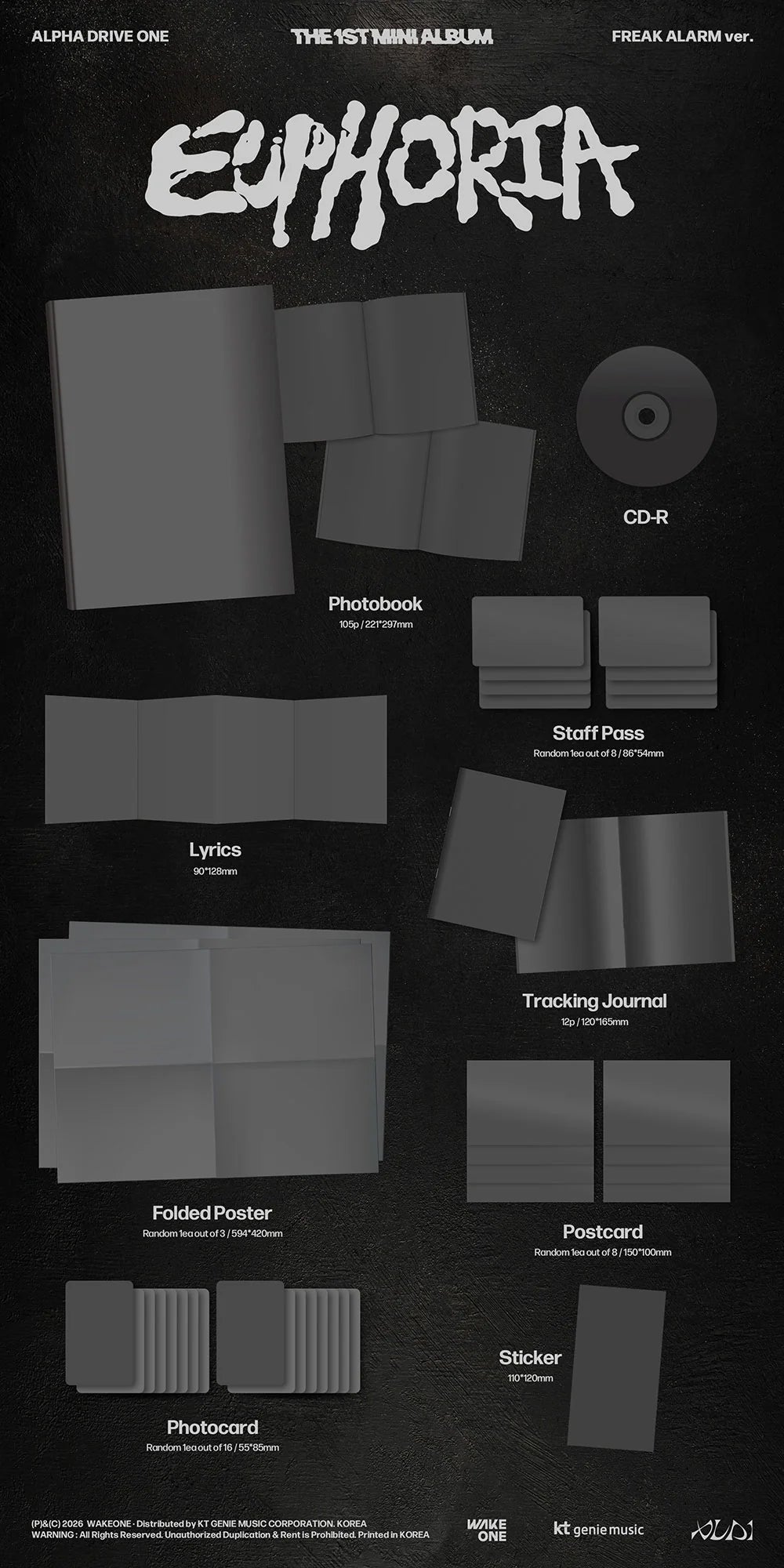 [pob] alpha drive one - [1st mini album] freak alarm ver.