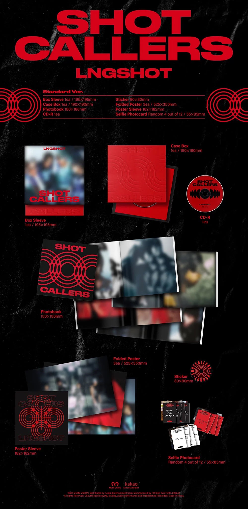 lngshot - 1st ep album [shot callers] standard ver.