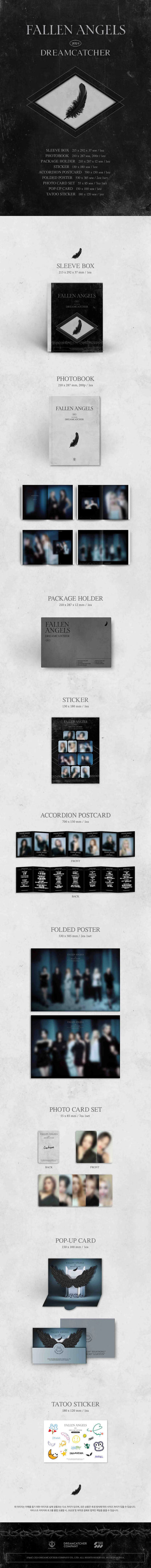 dreamcatcher - official photobook [fallen angels]