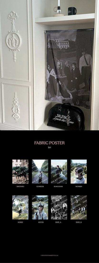 riize - [silence: inside the fame] fabric poster