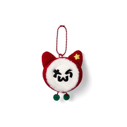 tws - [holiday with us] cat face keyring