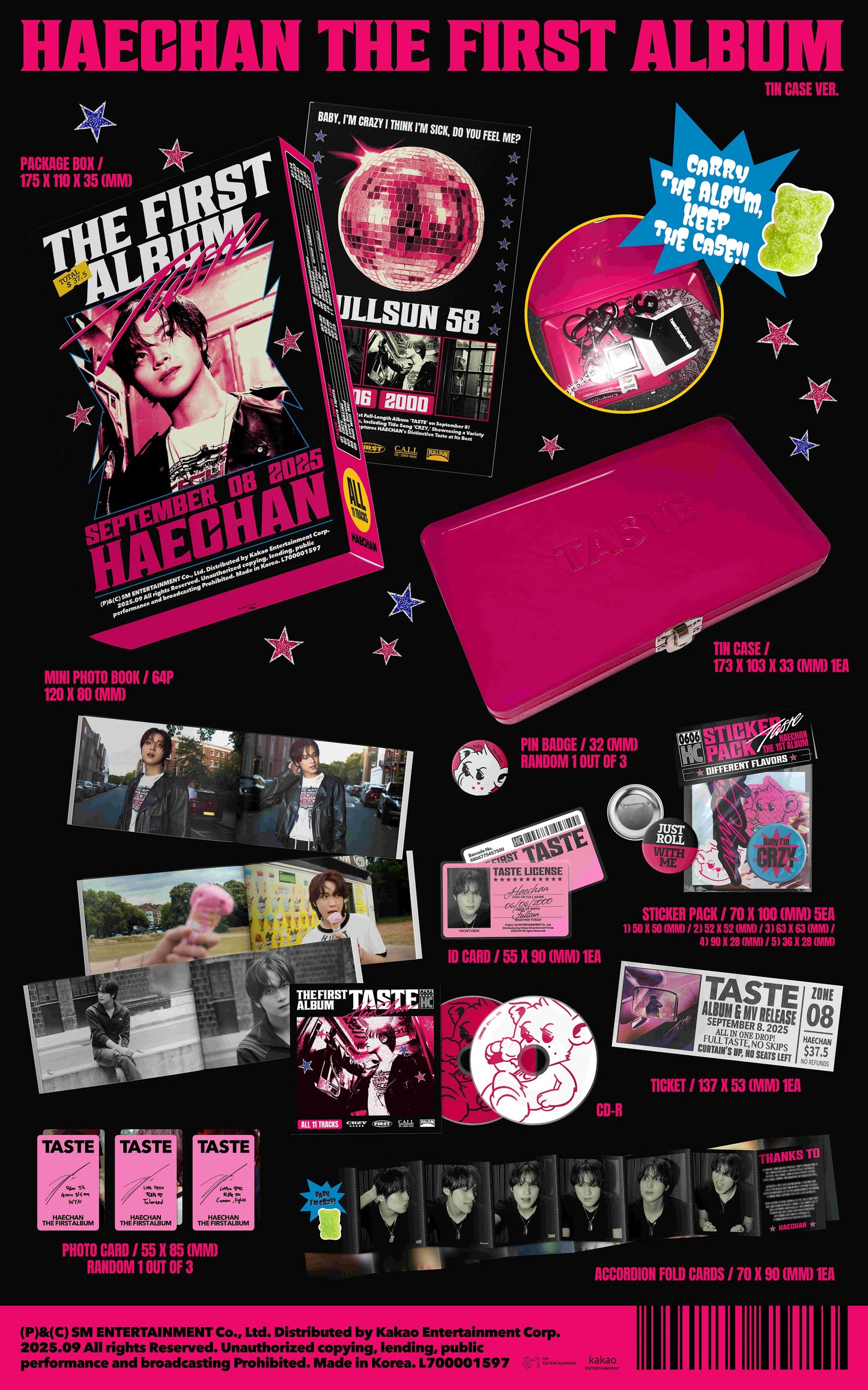 haechan - 1st album [taste] tin case ver.