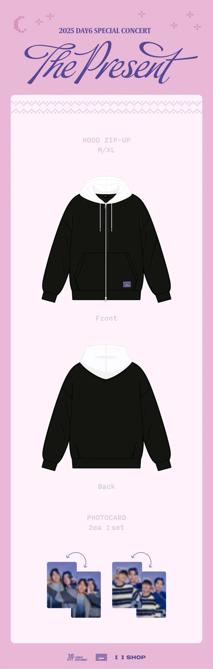 day6 - [the present 2025 special concert] official md zip-up hoodie