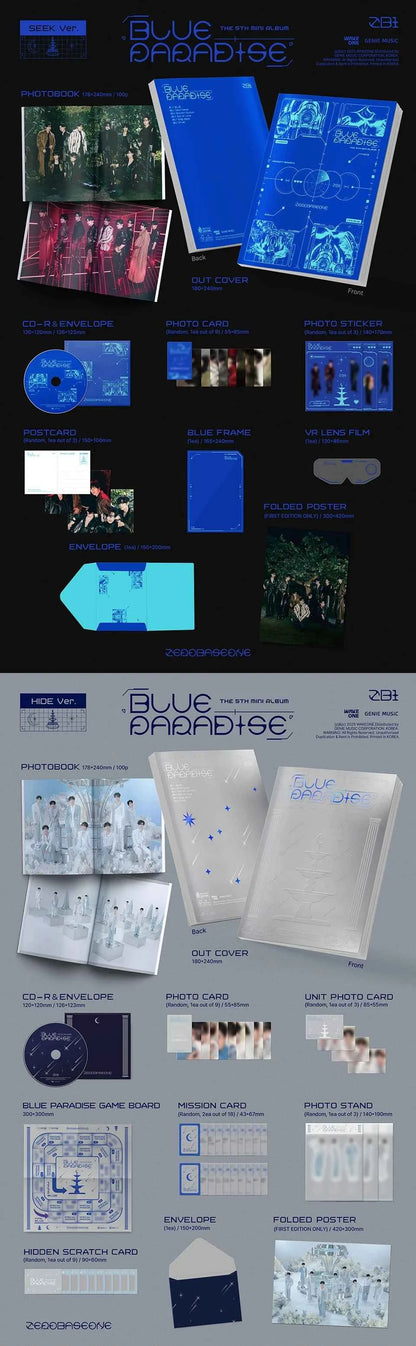 zerobaseone - the 5th mini album [blue paradise] standard ver.