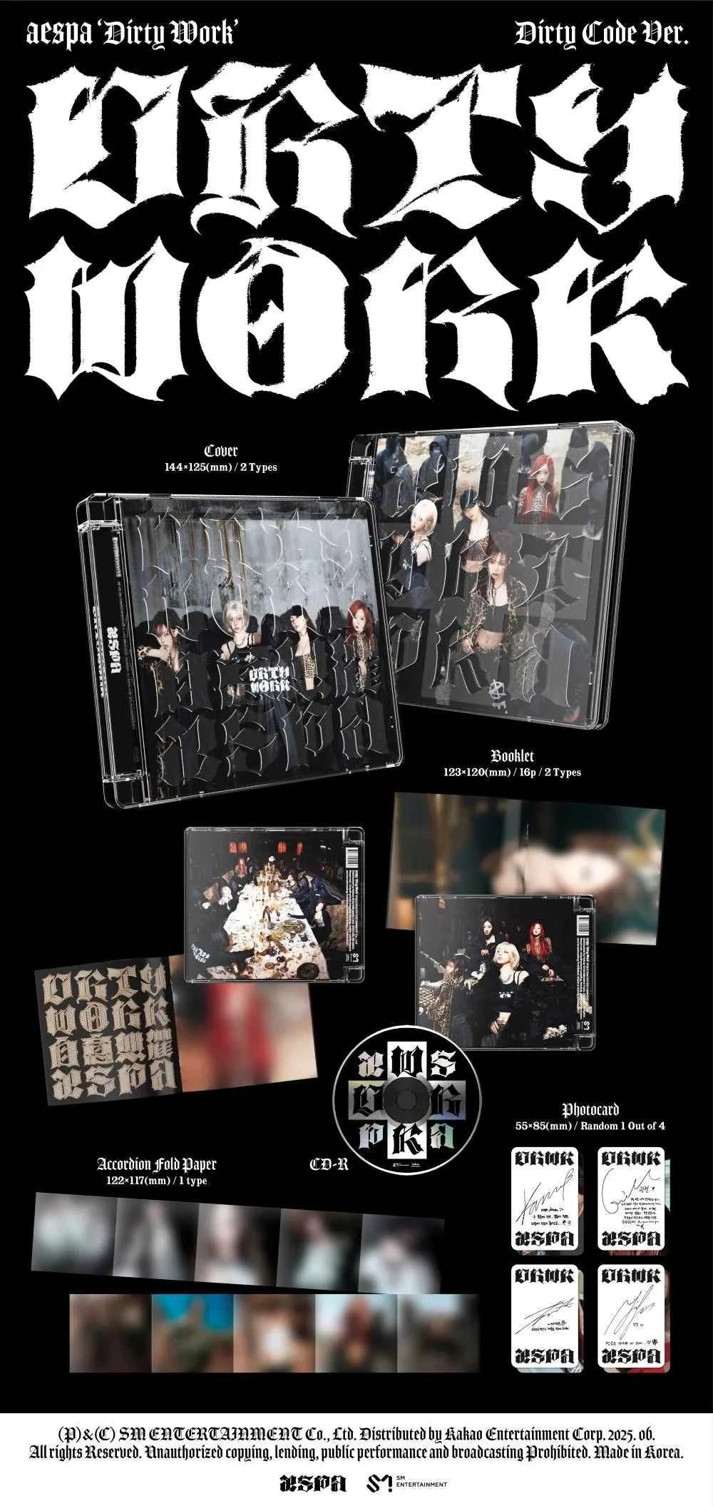 aespa - single album [dirty work] dirty code ver.