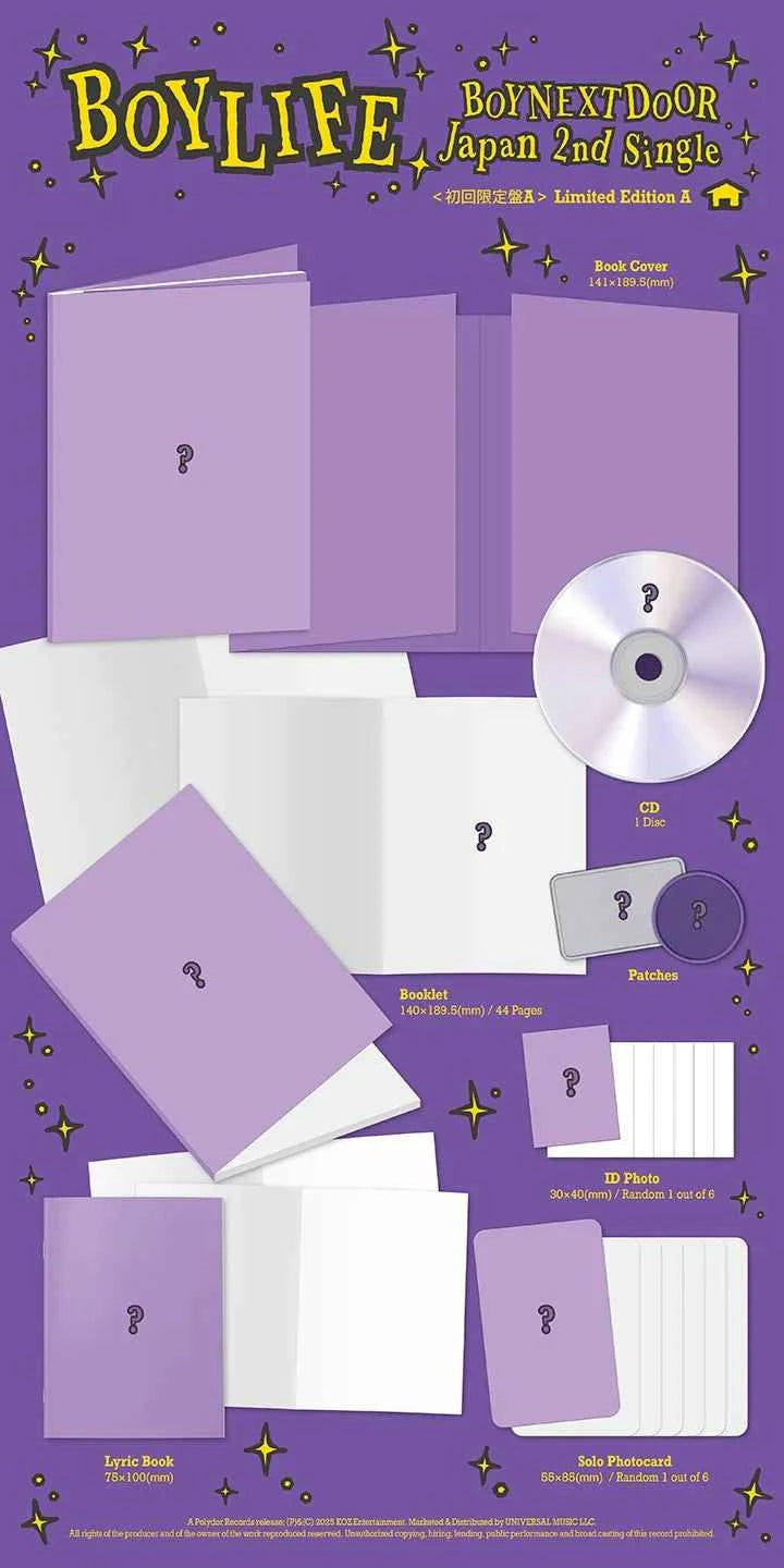 boynextdoor - japan 2nd single album [boylife] limited edition a