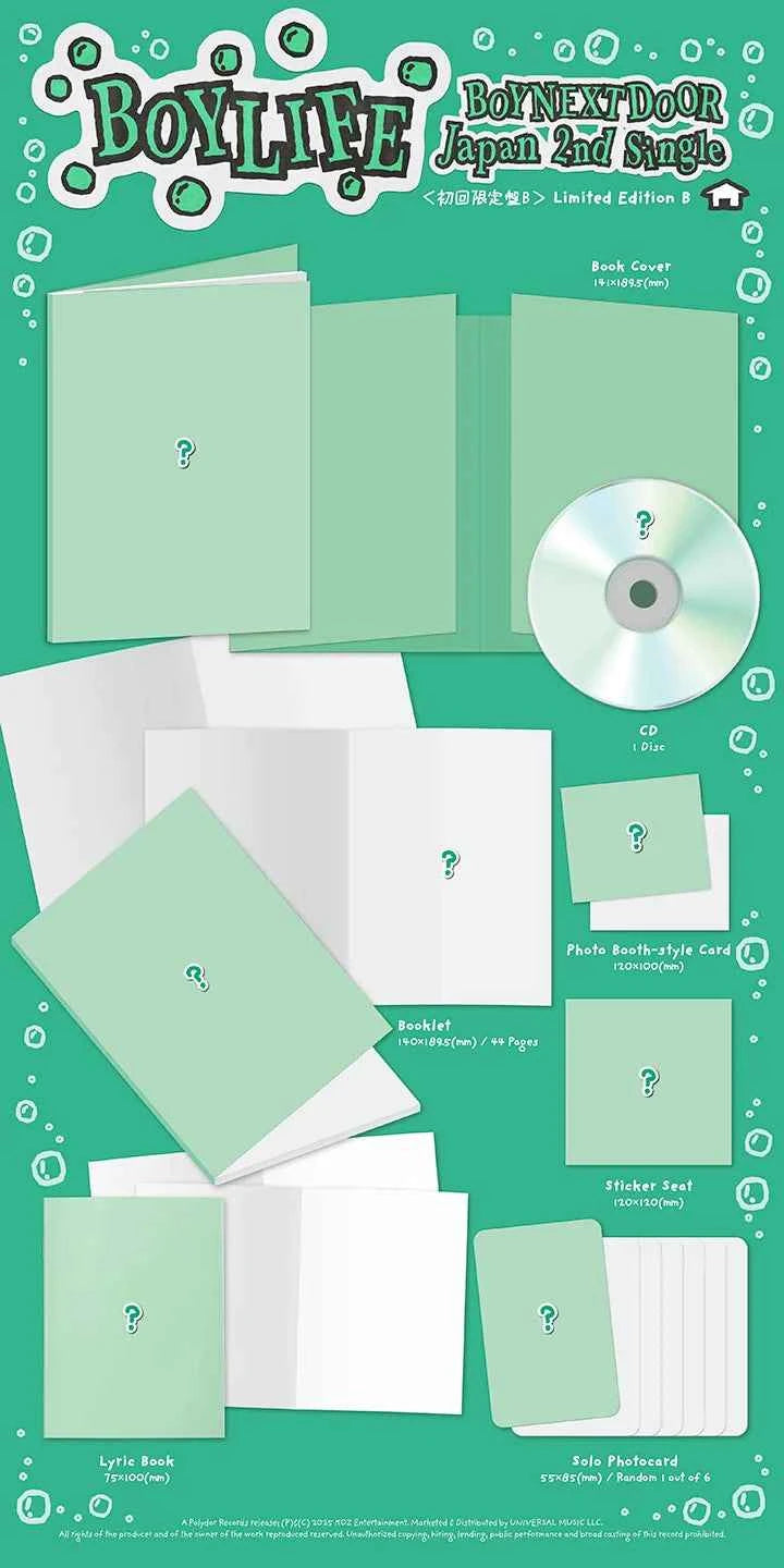 boynextdoor - japan 2nd single album [boylife] limited edition b