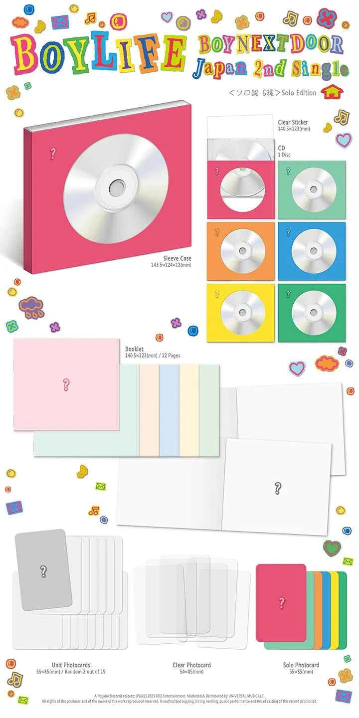 boynextdoor - japan 2nd single album [boylife] solo jacket