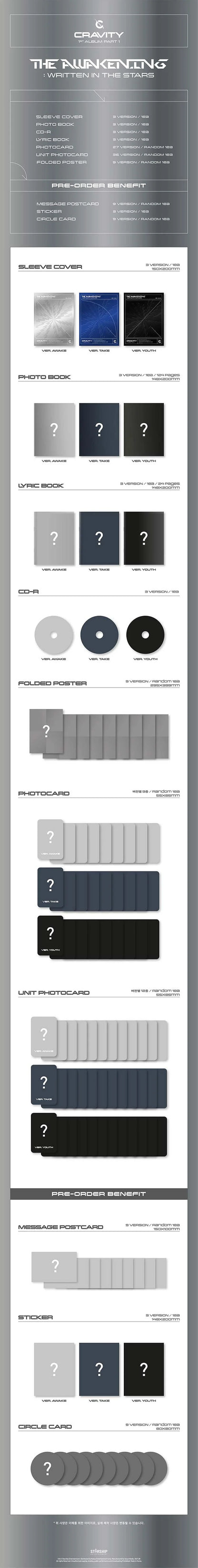 cravity - the awakening : written in the stars [1st album] part. 1