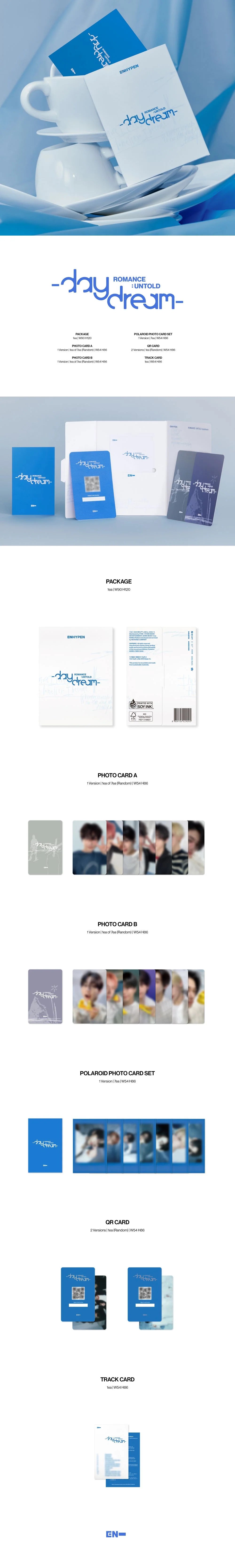 enhypen - [romance : untold - daydream -] weverse albums ver.