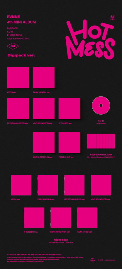 evnne - 4th mini album [hot mess] digipack ver.