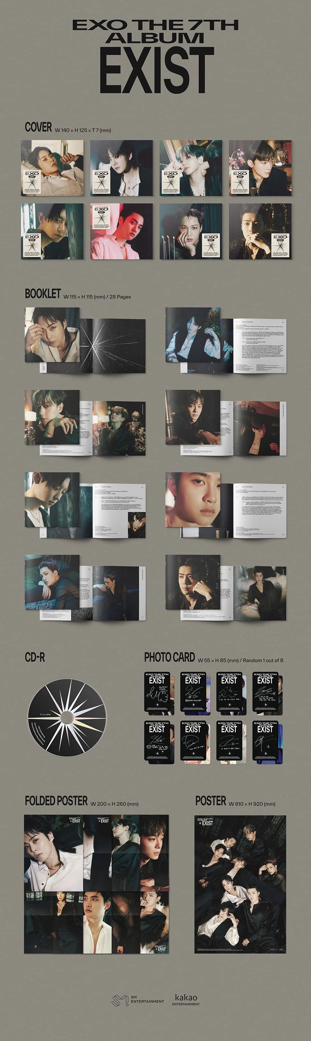 exo - 7th album [exist] digipack ver.