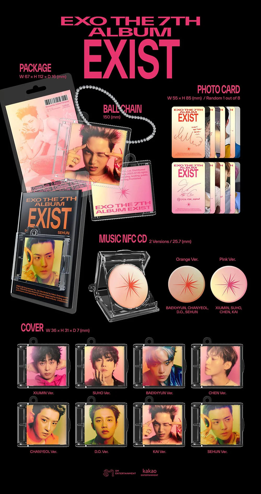exo - 7th album [exist] smini ver.